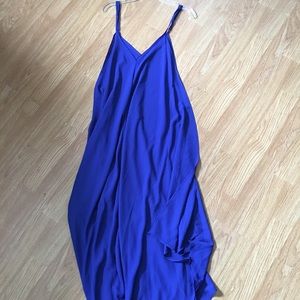 Flowy blue dress